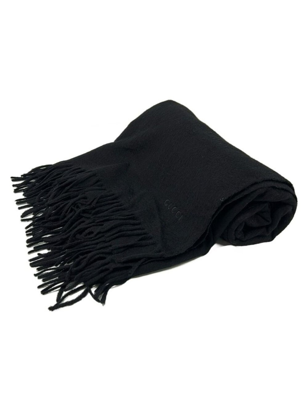 Gucci Shawl Black Cashmere Scarf
